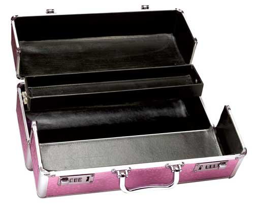 Lockable Vibrator Case Pink Large - BMS09816
