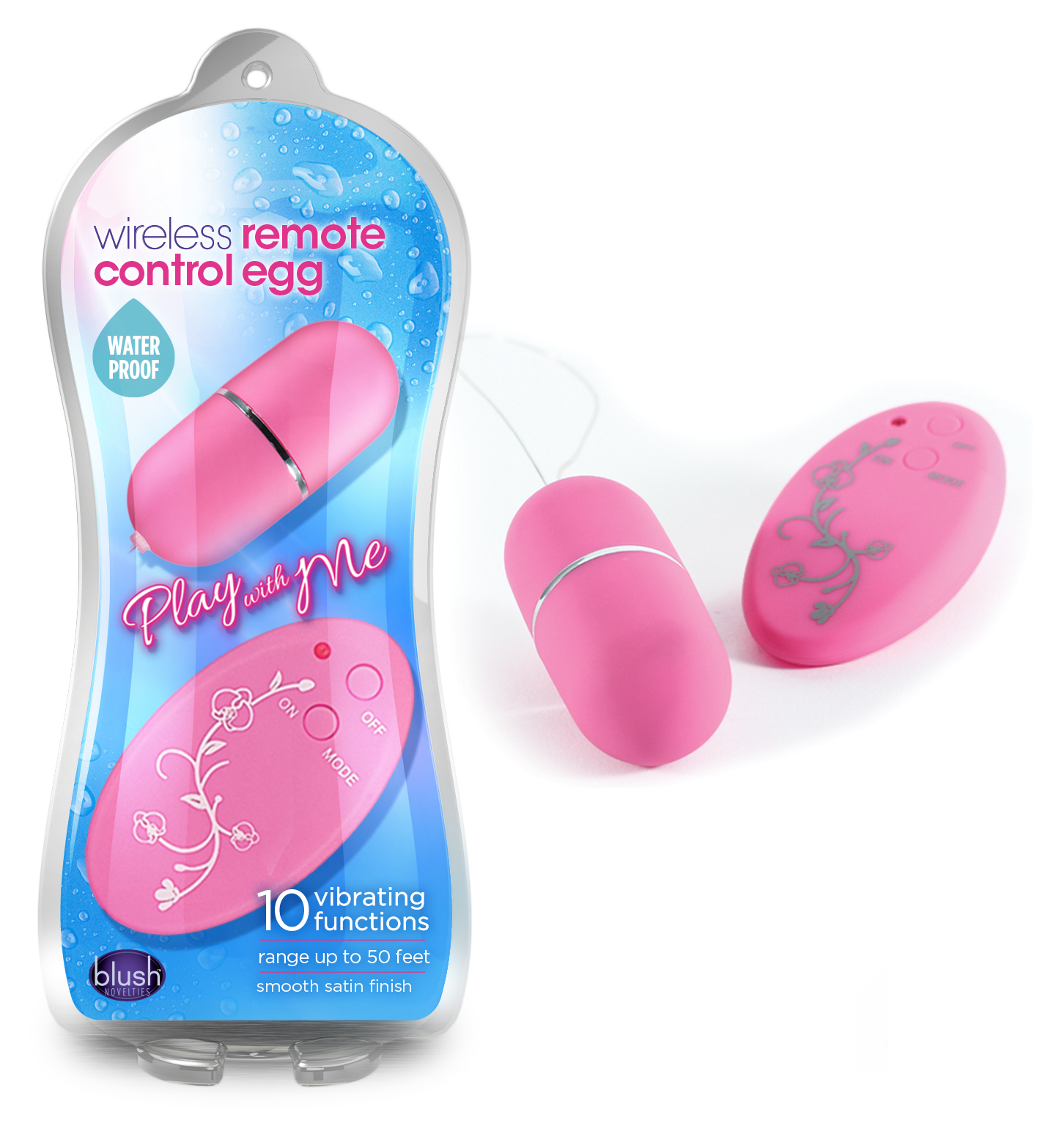 Blush Novelties Remote Control Vibrating Egg Pin