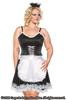 DIVA FRISKY FRENCH MAID BLK/WHT 1X/2X