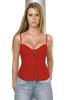 MESH UNDERWIRE BUSTIER RED MED