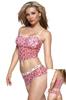 DOT MESH CAMI W/SHORTS PINK MED