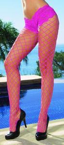 MONACO NET PANTYHOSE PINK OS