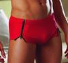 ZIPPERSHORTS MALE RED L/XL 