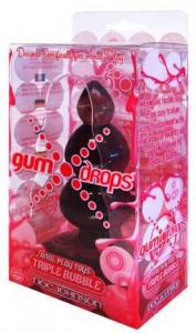 GUMDROPS TRIPLE BUBBLE CHARCOAL