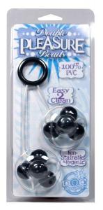 PLEASURE BEADS DOUBLE CHARCOAL