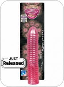 RIBBED DONG 8 ROSE