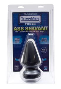 TITAN MEN BUTT PLUG 3.75 DIA. ASS SERVANT