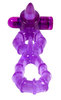 BUZZ BUDDIES DOUBLE COCK RING PURPLE