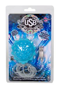 USB MASSAGE BALL VIBRATOR BLUE