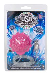 USB MASSAGE BALL VIBRATOR PINK