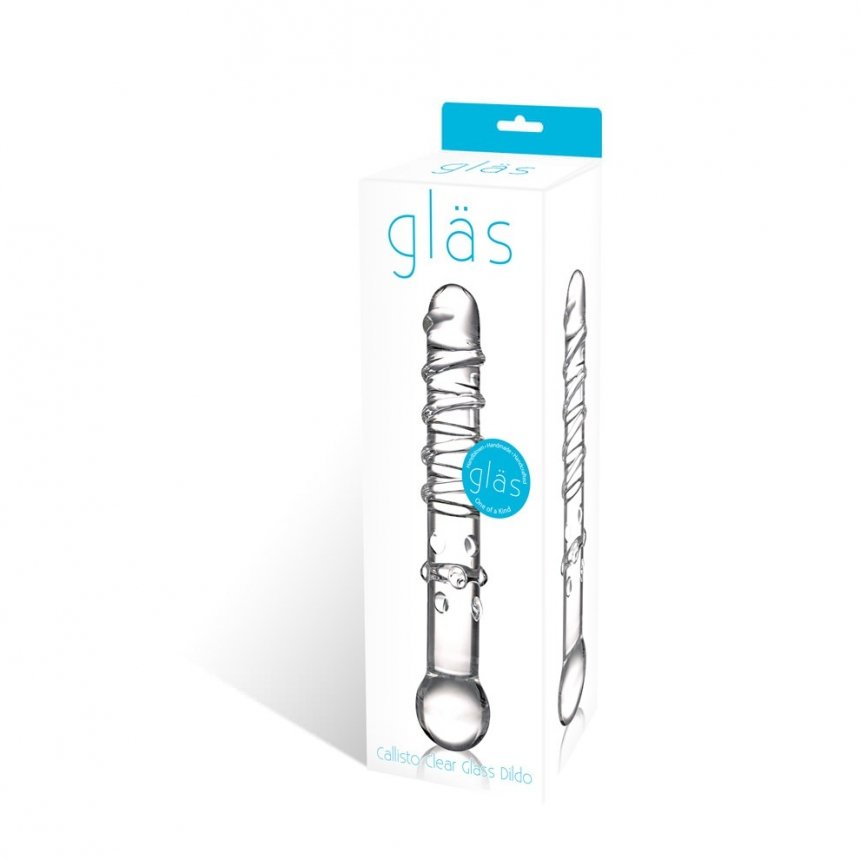 CALLISTO CLEAR GLASS DILDO - ELGLAS78