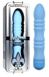 FLEUR DE LIS DESIRE 6 VIBRATOR BLUE