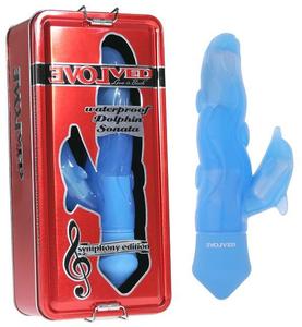 SYMPHONY SONATA VIBRATOR CLEAR BLUE