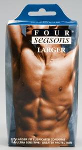 FOUR SEASONS 12 PACK LARGER CONDOMS 