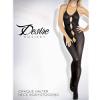 SPLIT FRONT BODY STOCKING W/ BOW O/S RED