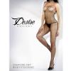 NET BODY STOCKING W/ SPAGHETTI STRAP BLACK O/S