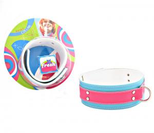 COLLAR 2 INCH PINK/BLUE