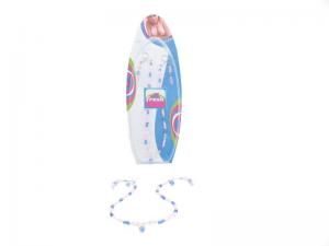 NIPPLE HUGGER BEADED LONG PINK/BLUE