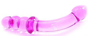 DILDO BORO GLASS G SPOT PINK