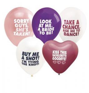 BACHELORETTE BALLOON'S ASST. COLORS