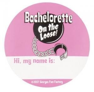 BACHELORETTE ON THE LOOSE NAMETAGS