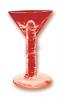 MARTINI WEENIE PARTY GLASS RED