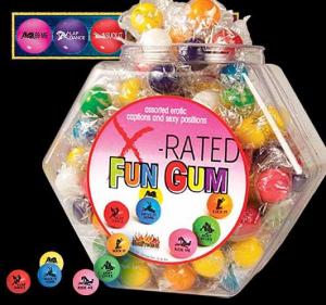 X-RATED FUN GUM 144PC DISPLAY