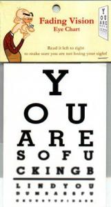 FADING VISION EYE CHART