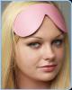 PINK BOUND LEATHER BLINDFOLD