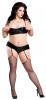 1/2 CUP BRA & BOY SHORT BLACK QUEEN