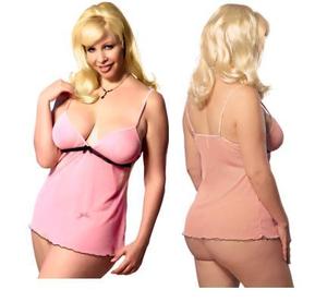 BabyDoll Set Pink 1-2X