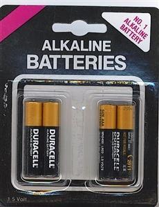 DURACELL AAA BATTERIES 4 PACK