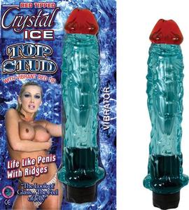 CRYSTAL ICE RED TIP TOP STUD