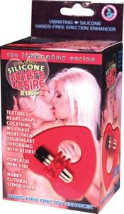 SILICONE HEART'S DESIRE RED