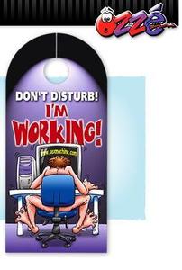 DOOR HANGER DO NOT DISTURB WORKING