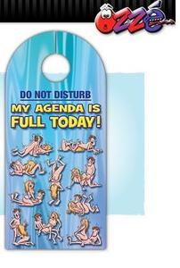 DOOR HANGER MY AGENDA IS FULL