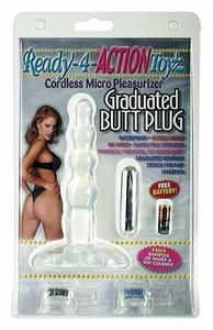 GRADUATED BUTT PLUG-CLEAR