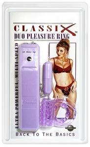 CLASSIX DUO PLEASURE RING PURPLE