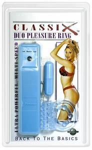 CLASSIX DUO PLEASURE RING BLUE