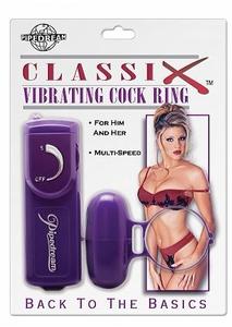 CLASSIX VIBRATING COCK RING - PURPLE