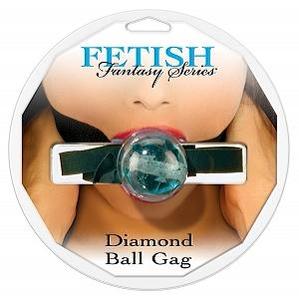 DIAMOND BALL GAG BLUE