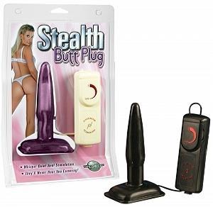 STEALTH VIB BUTT PLUG-BLACK