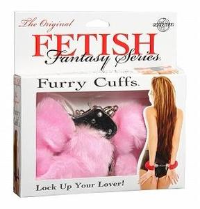 FUR HANDCUFFS-PINK