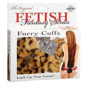 FUR HANDCUFFS-CHEETAH