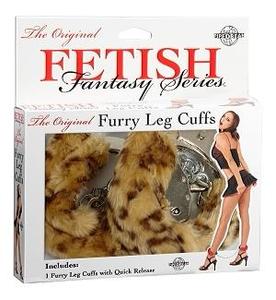 LEG CUFFS LEOPARD