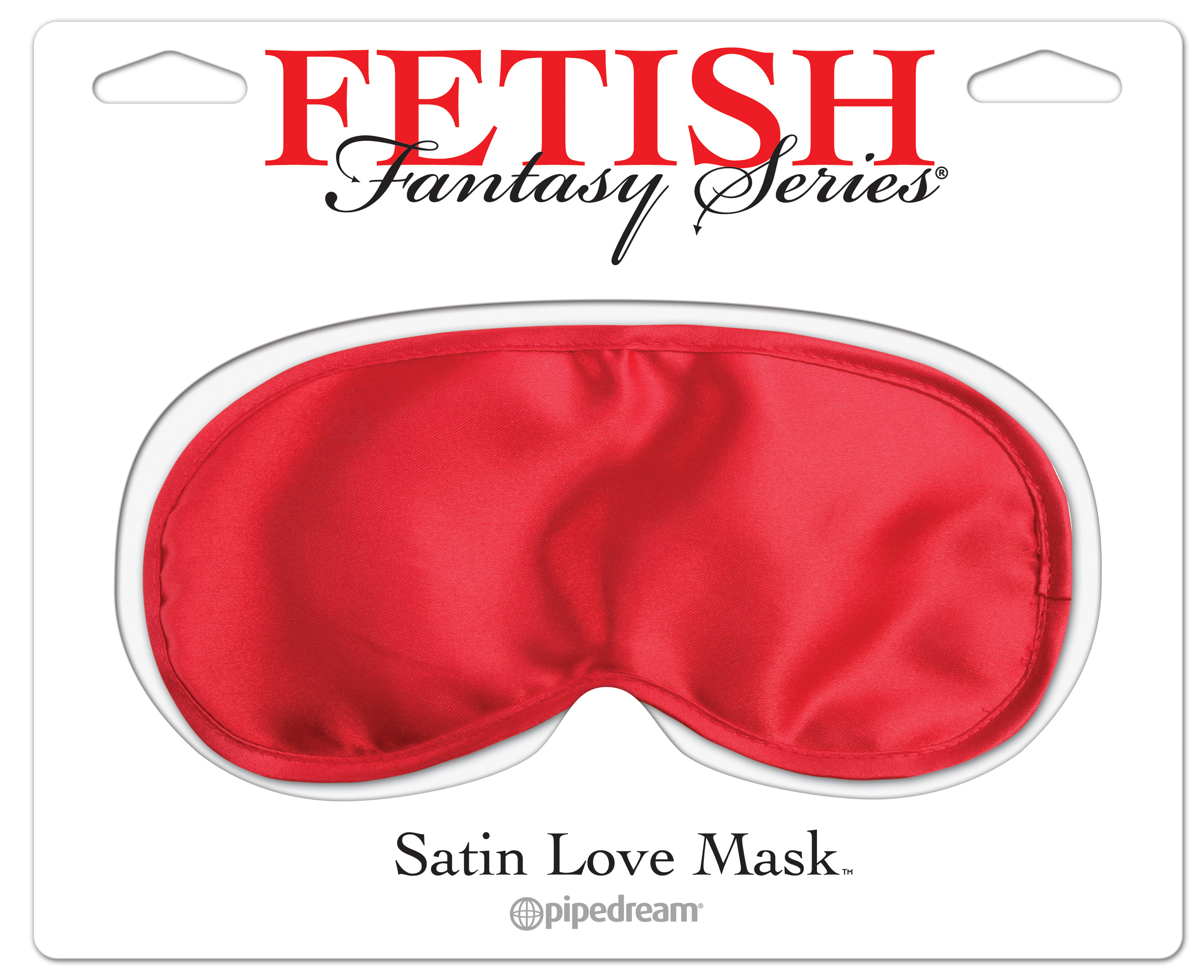 FETISH FANTASY LOVE MASK-RED SATIN  - PD390315