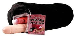 SECRET STASH PILLOW BLACK