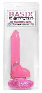 BASIX PINK 8 VIBRATING DONG