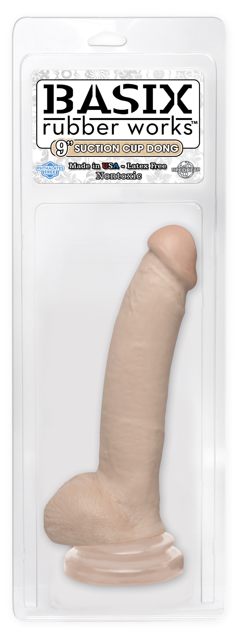 BASIX RUBBER WORKS 9IN SUCTION CUP DONG FLESH  - PD431021