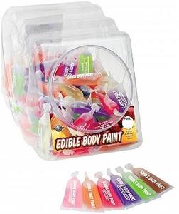 EDIBLE BODY PAINTS 10ML DISPLAY